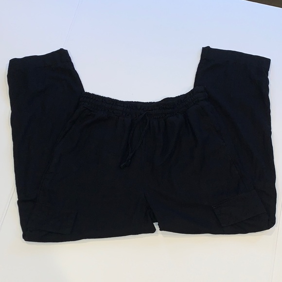 Time and Tru Black Elastic Waist Lightweight Cargo Pants Women’s XS Extra Small - Picture 1 of 7